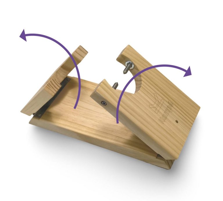 Soporte jamón desplegable Jamonero Kampé listo para la acción