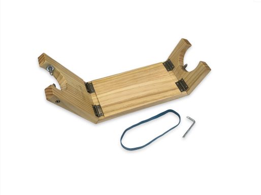 Asi es nuestro Jamonero Soporte de madera con gomas y herramienta para montaje.