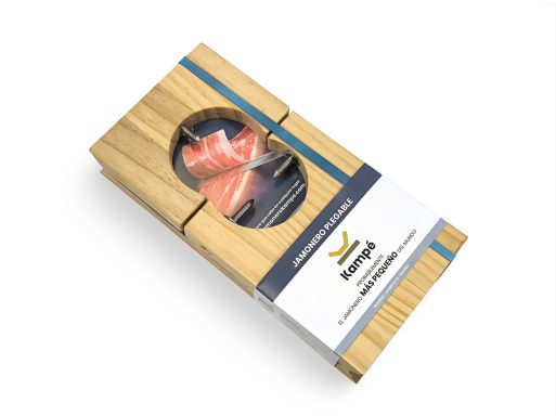 Así enviamos tu jamonero Kampé Jamonero plegable Kampé con su envoltorio